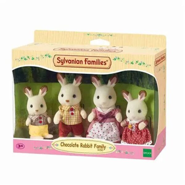 Sylvanian Families Chocolate Rabbit Family Figure Set