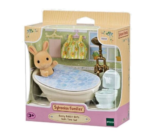 Sylvanian Families Sunny Rabbit Girl’s Bath Time Set