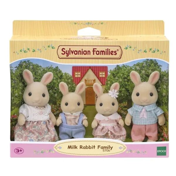 Sylvanian Families Milk Rabbit Family Figure Set