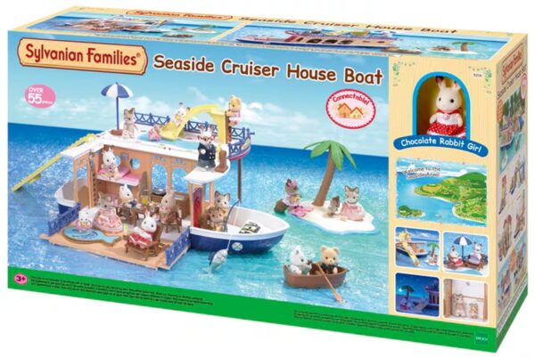 Sylvanian Families Seaside Cruiser House Boat Playset
